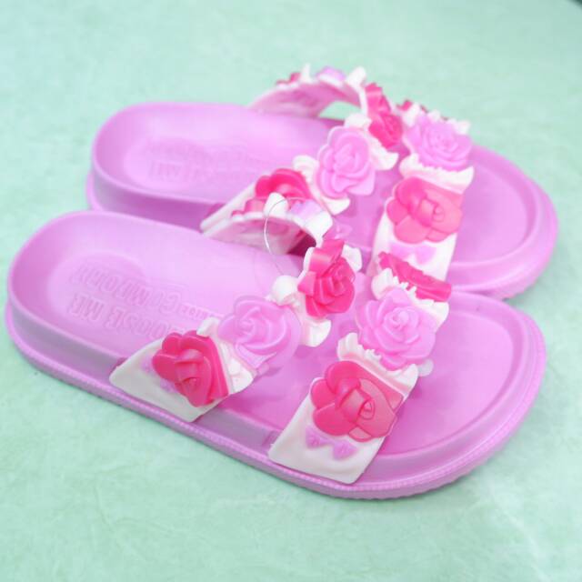 Sandal Anak Bunga Dulux 235 Size 30-35 Sandal Karet