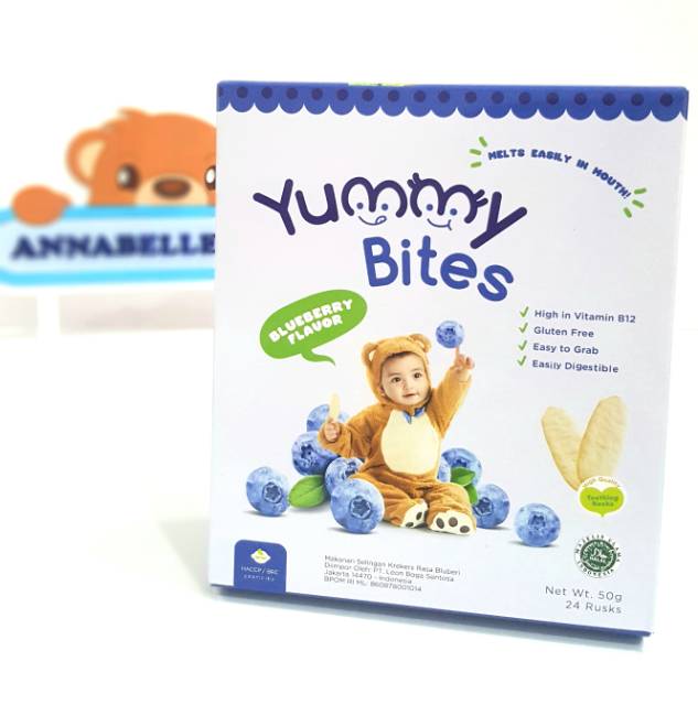 Yummy Bites RICE CRACKERS ecer snack kerupuk anak mulai 6bulan