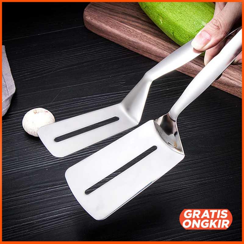 Spatula Tong Frying Fried Steak Fish Shovel Masak Goreng H2350