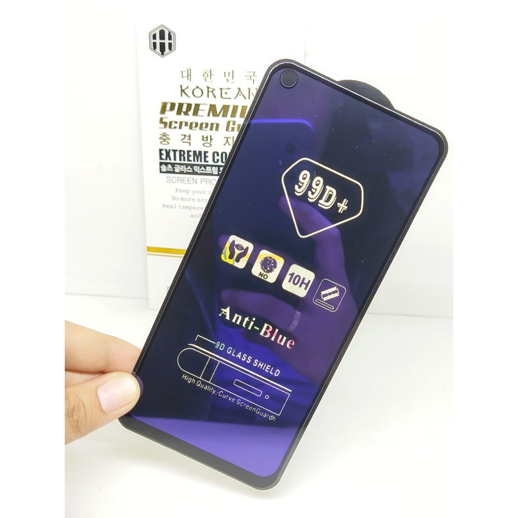 Anti Goe Blue Ray 10D Oppo A52 / A92 / A54 / A76 / A96 Tempered Glass FULL GLUE ANTI RADIASI