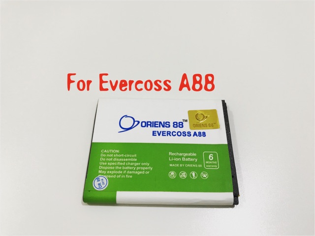 (P) Baterai batre battery Evercoss A88 double power/IC ORIENS88