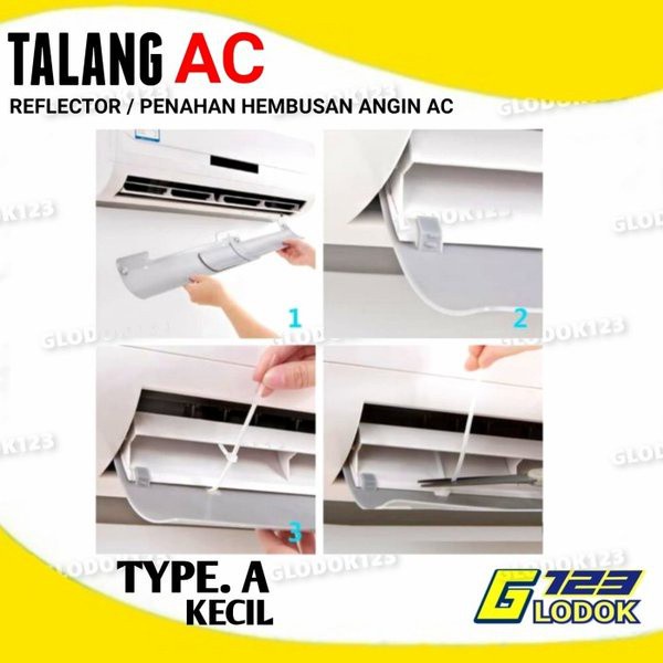 Reflector Reflektor Acrylic Aklirik Penahan Angin Air Screen Cover AC