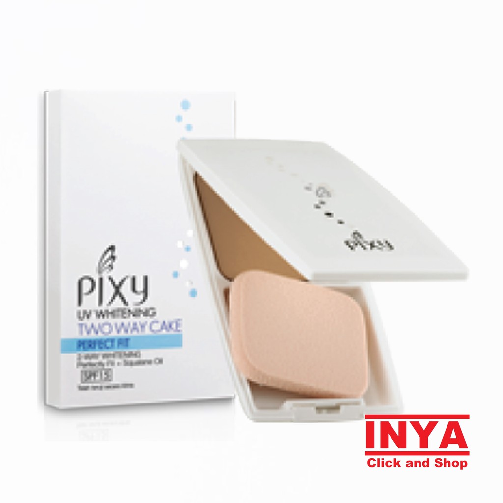 PIXY TWO WAY CAKE PERFECT FIT SET 08 TROPICAL BRIDGE 12.2gr Dengan Kaca - Bedak - Compact Powder