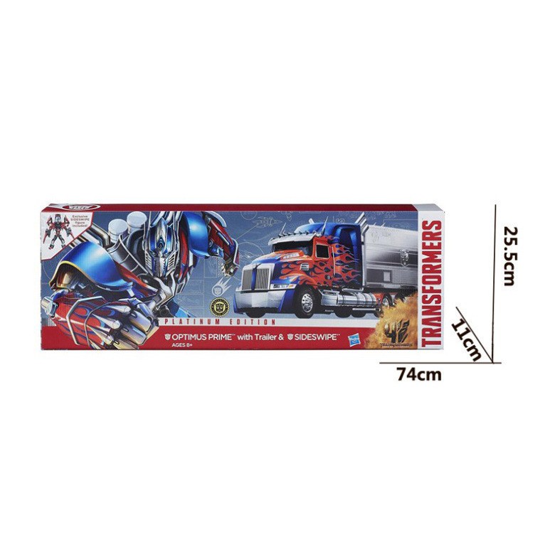 Transformers Platinum Edition OPTIMUS PRIME Trailer &amp; Sideswipe Hasbro