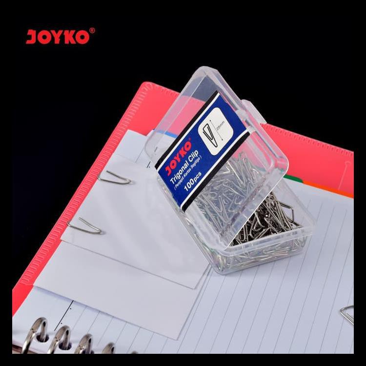 

Trigonal Clip / Penjepit Kertas Segitiga Joyko No. 3P / 1 Box 100 Pcs Bermutu