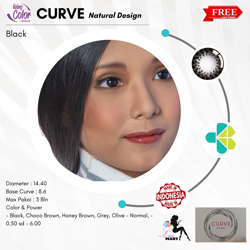 SOFTLENS CURVE BY IRIS LAB DIA. 14.4 NORMAL / NATURAL