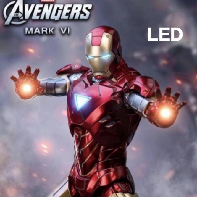 BEST SELLER ZD TOYS ORIGINAL MARVEL AVENGERS IRONMAN 2 IRON MAN MARK 6 FIGURE HAPPY SHOPING