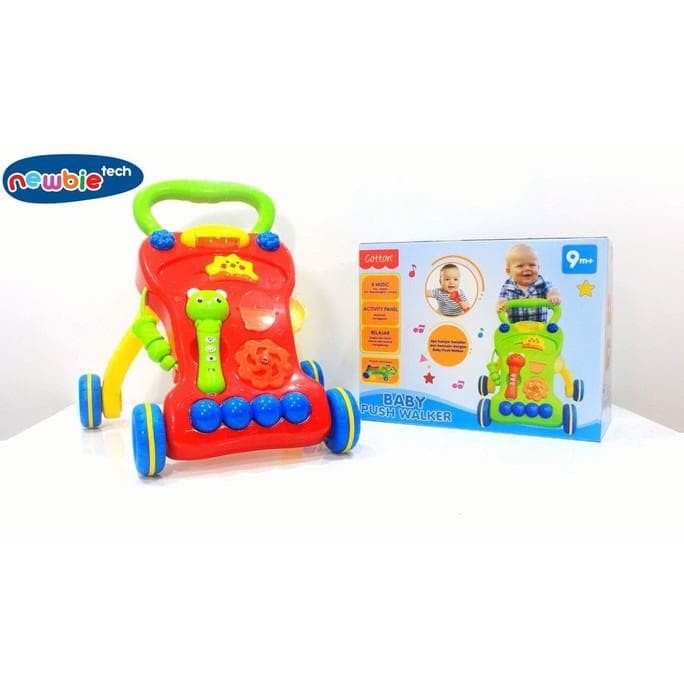 NEWBIE PUSH WALKER BABY / Cotton Newbie Tech Baby Push Walker Alat Bantu Bayi Belajar Jalan U1