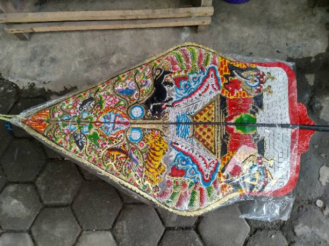 (BISA COD) GUNUNGAN WAYANG UKURAN BESAR 65x42 cm UNTUK DALANG DEWASA BAHAN KULIT SAPI ASLI PAJANGAN