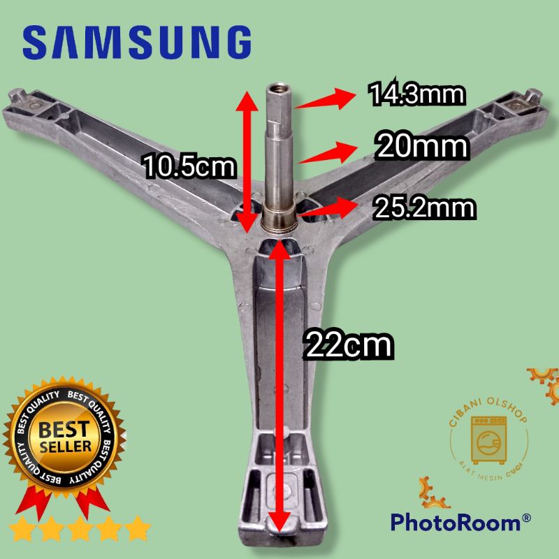 Spider Segitiga Baling Baling Mesin Cuci Samsung Krospis WF8590NHW