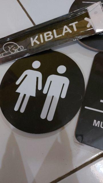 Sign Toilet Umum - Papan Tanda Toilet Umum - Toilet Cafe