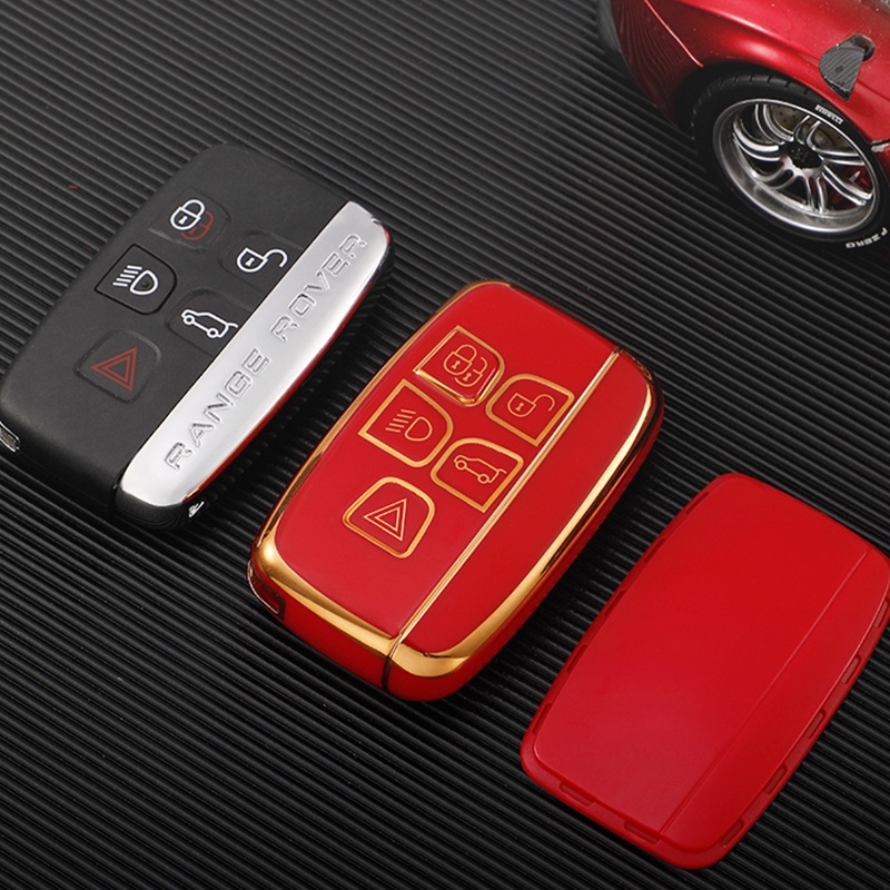 Cover Case Kunci Remote Mobil Untuk Jaguar XF XJ XE XJL Untuk Land Rover Range Rover Sport Evoque Freelander Key Shell Holder Tas Fob Casing