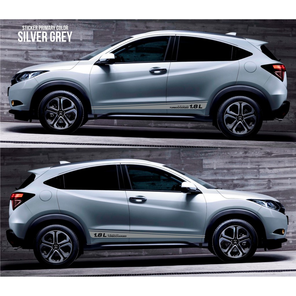 Stiker Mobil Variasi Striping Keren 037 Honda HRV Rezel Mugen