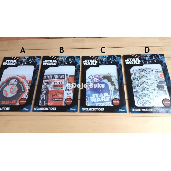 Sticker STAR WARS Premium 12 cm 8 Model 12 pcs B