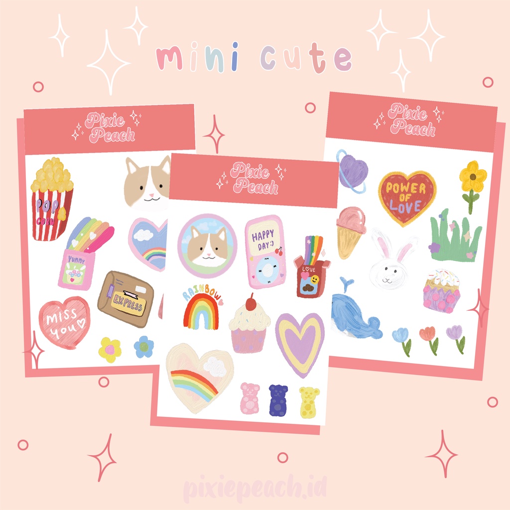 

Stiker cute tumblr Aesthetic | Decorative Stiker Mini cute stiker