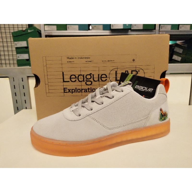 Sepatu League X Kamengski Austin Abu Sneakers Pria Original Murah Terbaru