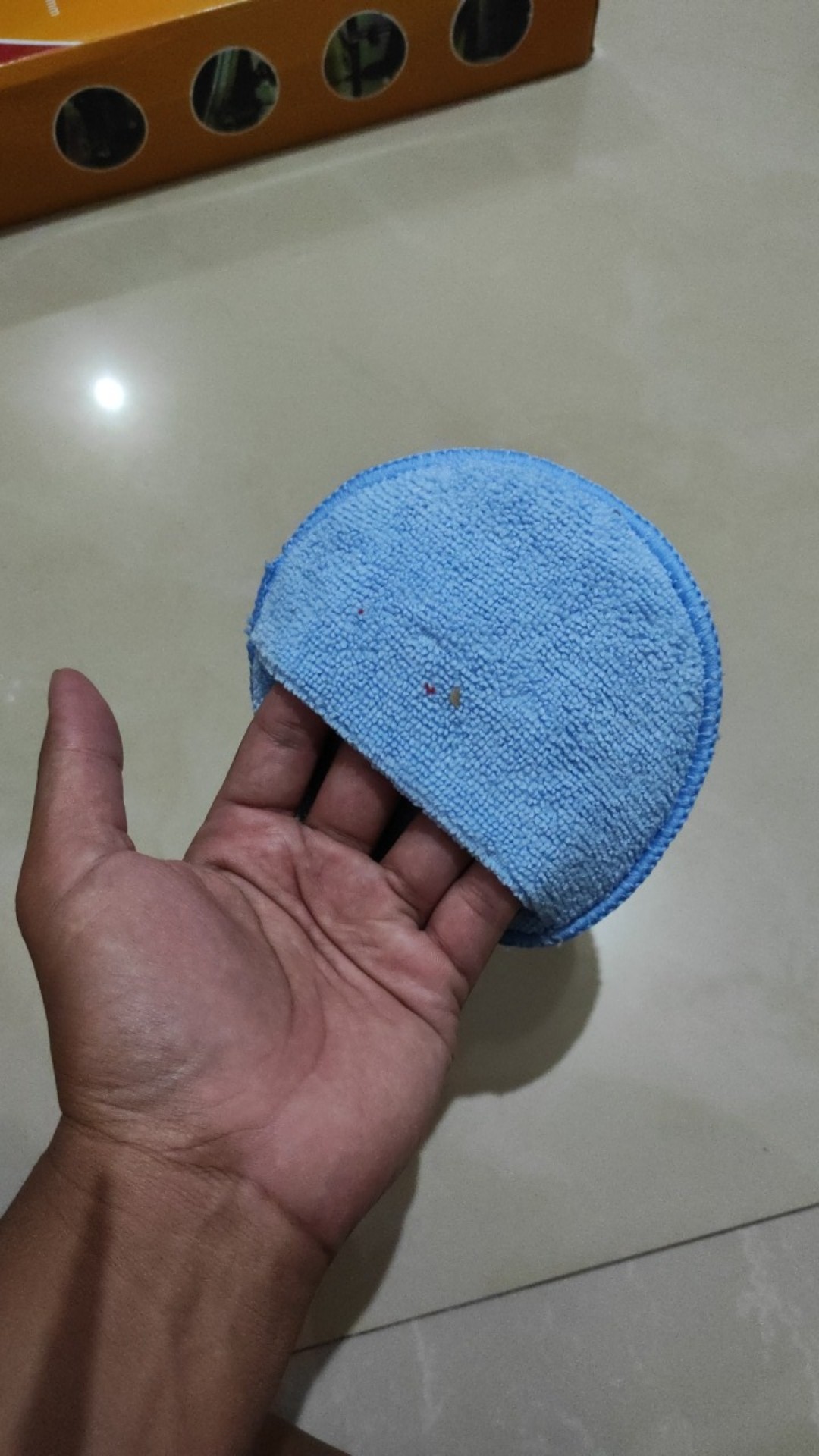 A6 Microfiber Aplikator Pad Waxing Sarung Busa Poles Mobil Wax Motor