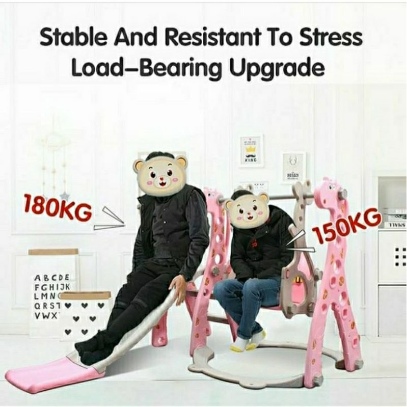Perosotan anak super kuat 100kg / seluncuran anak luncuran anak / slide kids giraffe jerapah / pesor