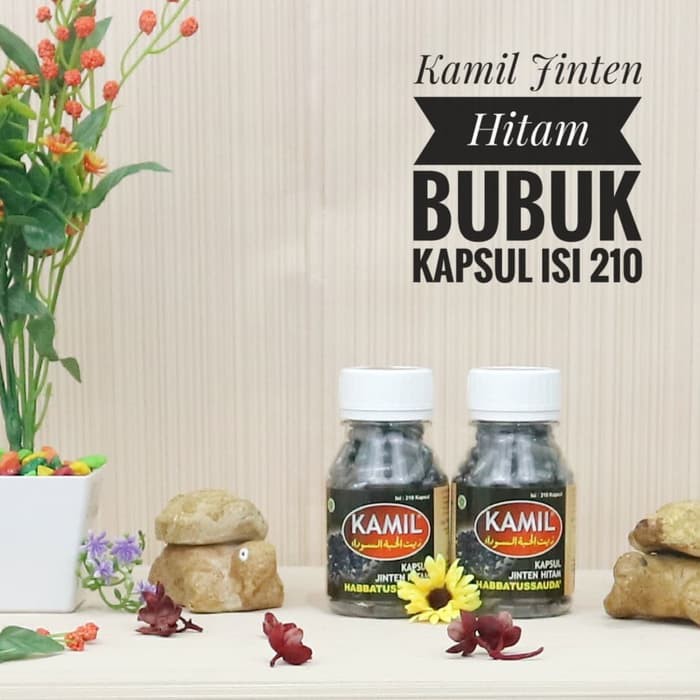 Kamil Habbatussauda Jinten Hitam Bubuk Obat Herbal Kapsul Isi 210 NBJ