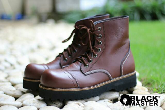 (COD) SEPATU BOOT FULL KULIT ASLI BLACKMASTER UNDERGROUND ORIGINAL FOOTWEAR CH LEATHER