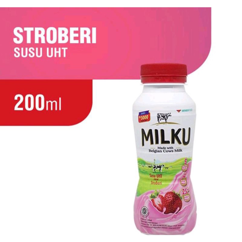 

Susu UHT MILKU 200ml isi 12