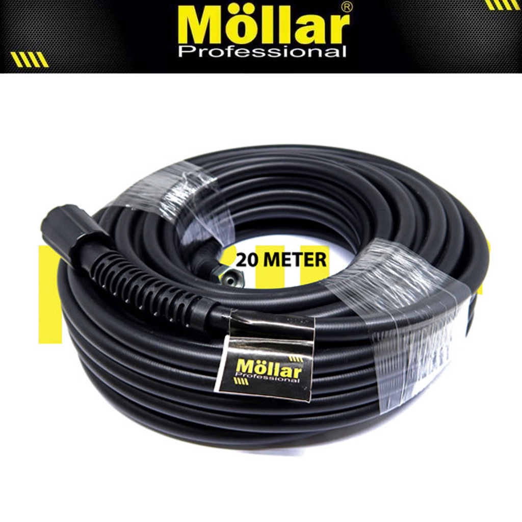 NEW Selang Jet Cleaner 20M Mesin Steam Cuci Mobil Motor 20 Meter MOLLAR