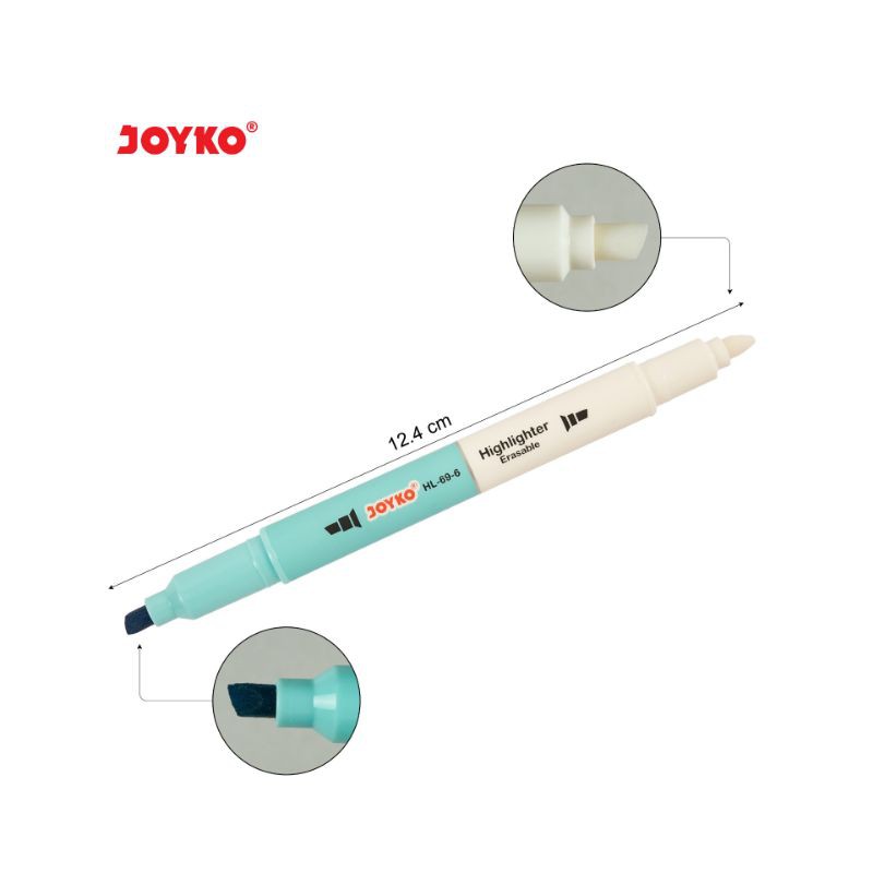 

RB Erasable Highlighter Joyko Set 6 pcs Warna Penanda Buku Catatan