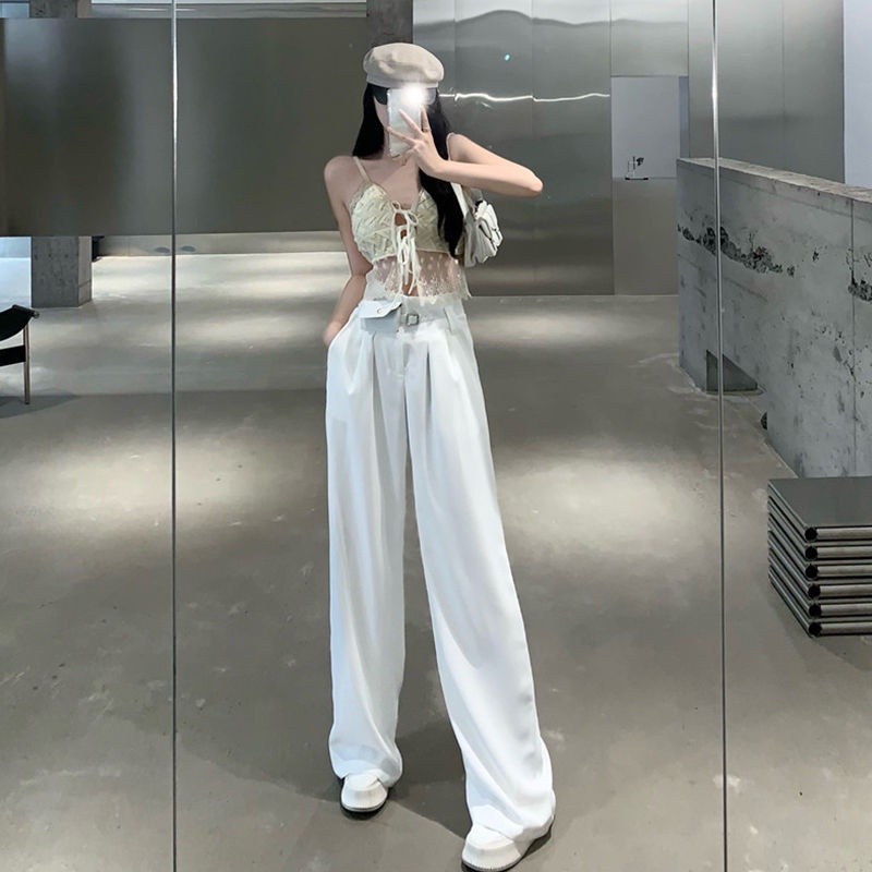 Red wanita French lace suspender kecil keinginan murni angin atas pakaian luar musim panas wanita desain ceruk kecil rompi kecantikan bagian dalam pendek