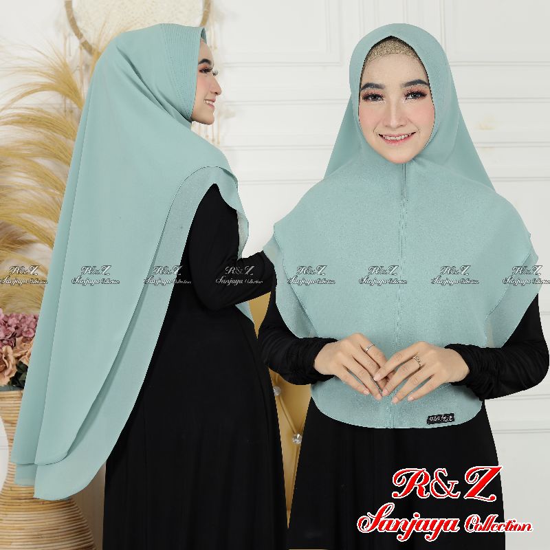 KHIMAR CERUTY 2 LAYER SABRINA JUMBO/HIJAB KHIMAR OVAL STANDAR/KERUDUNG KHIMAR INSTAN 2 LAYER SYARI/H