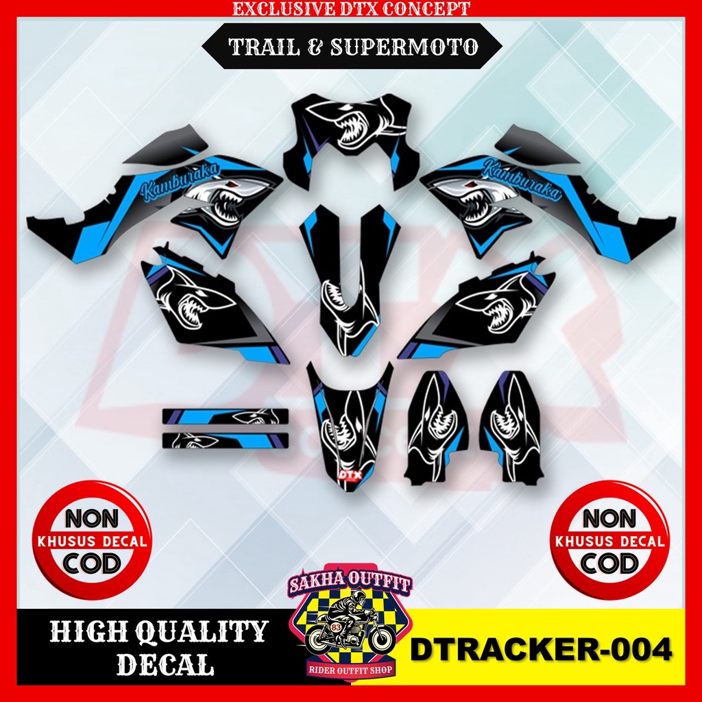 decal dtracker decal dtracker 150 decal dtracker 150 full body decal dtracker Supermoto decal klx dt
