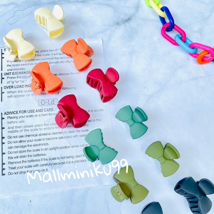 Jedai Doff 3cm Motif Pita Jepit Salon Korea Matte Mini Triangle Hair Claw Clips