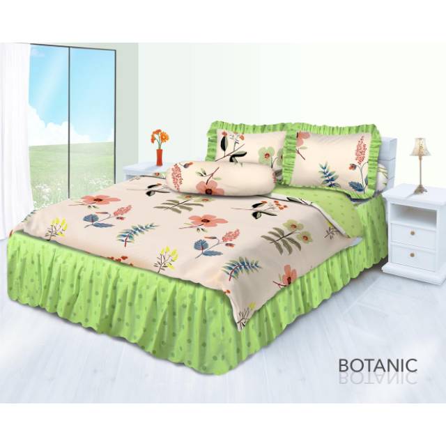 BEDCOVER MY LOVE BOTANIC SEPREI BERRUMBAI 