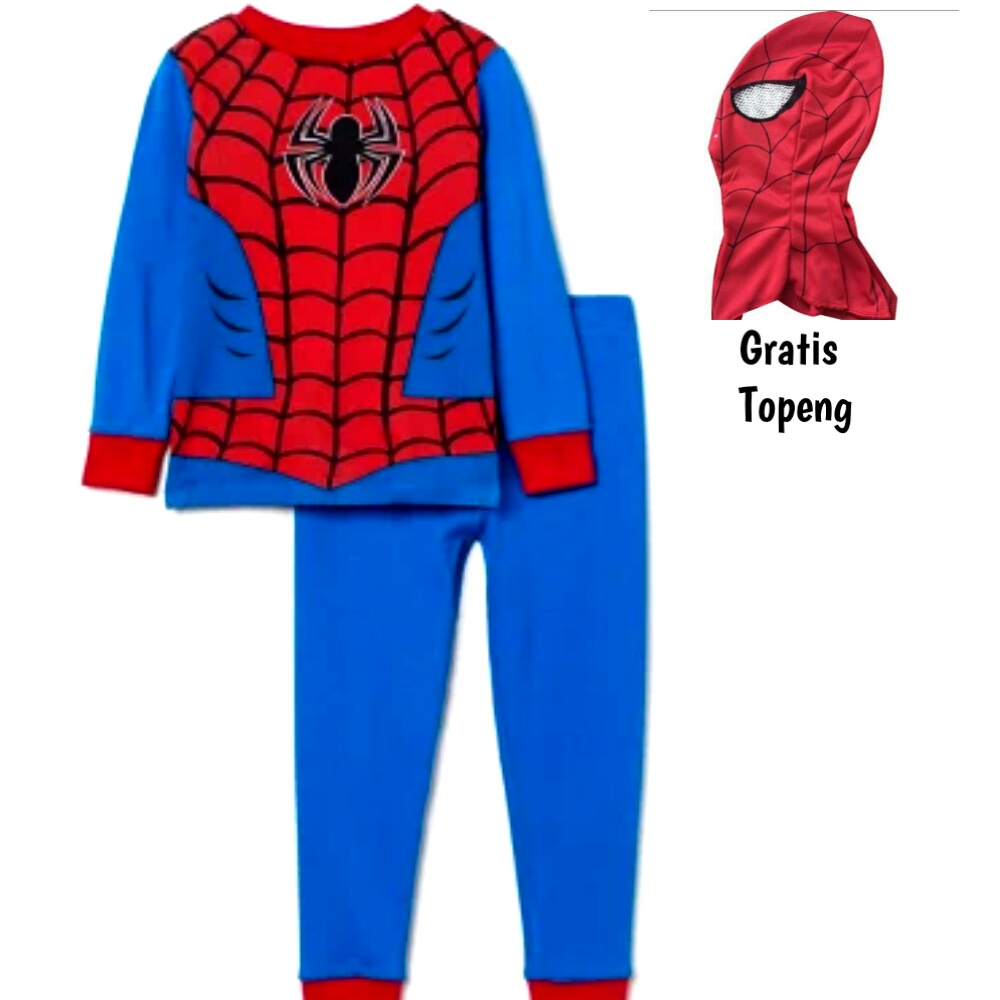 Baju Spiderman Anak Laki