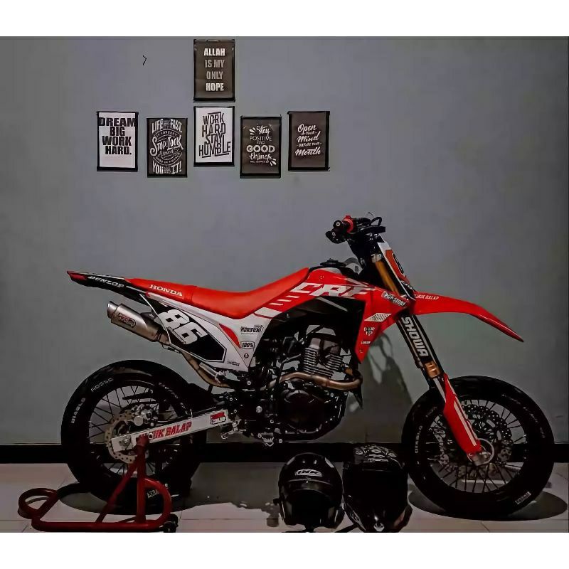 Decal CRF 150 L Supermoto Full Body Tebal 500MC Doff