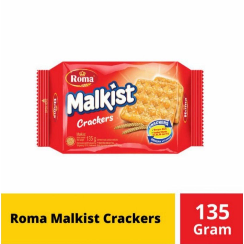 Biskuit Roma Malkist Crackers 135gr