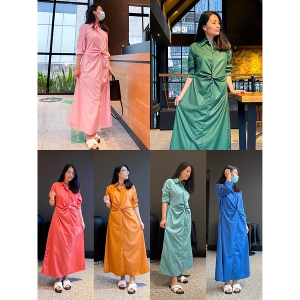 Vanesha Margaretta - 99# - Nabila Tunik Midi Dress Premium