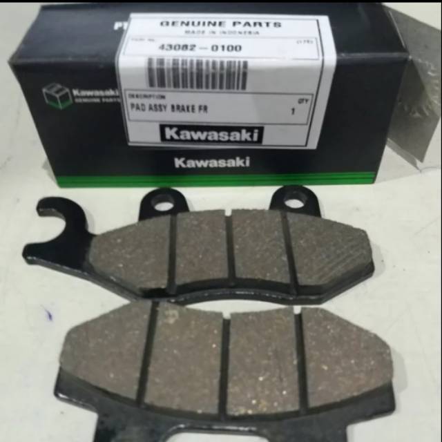 kampas rem depan klx 150 original kawasaki / discpad klx 150 ori