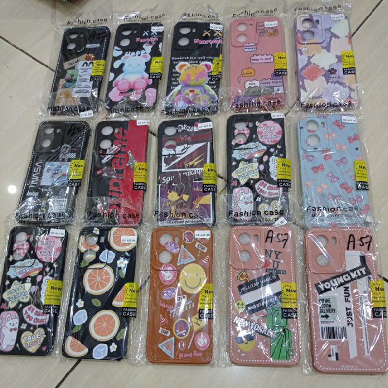 softcase silikon motif  gambar oppo a57(2022)