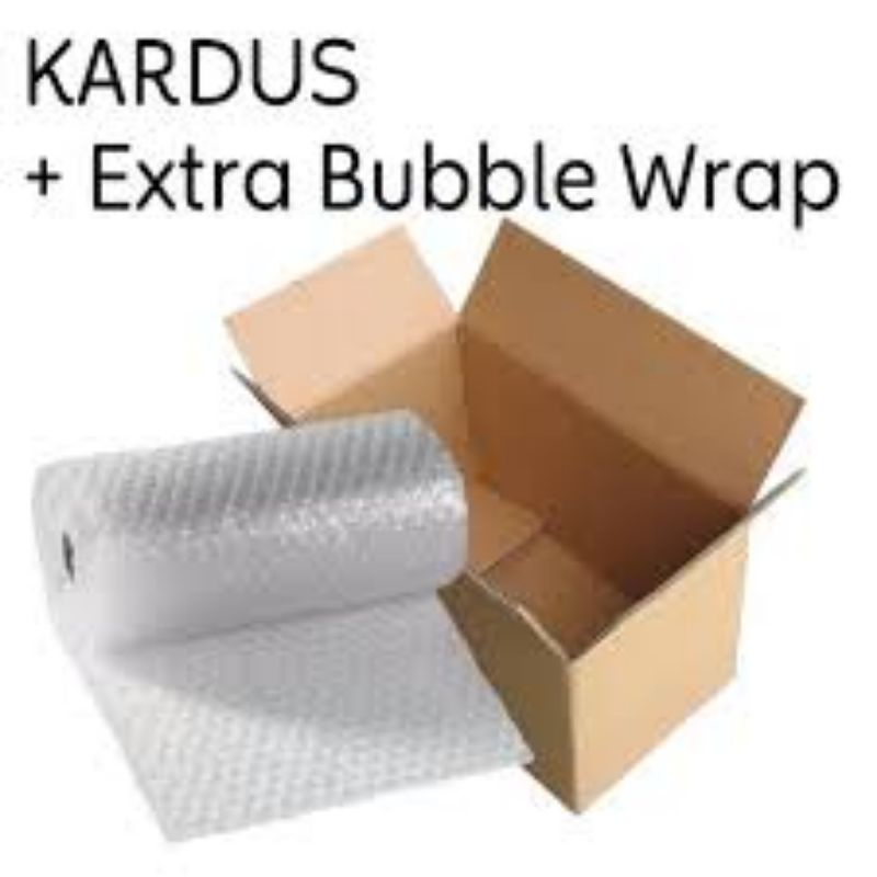 

Extra packing kardus//Bubblewrap