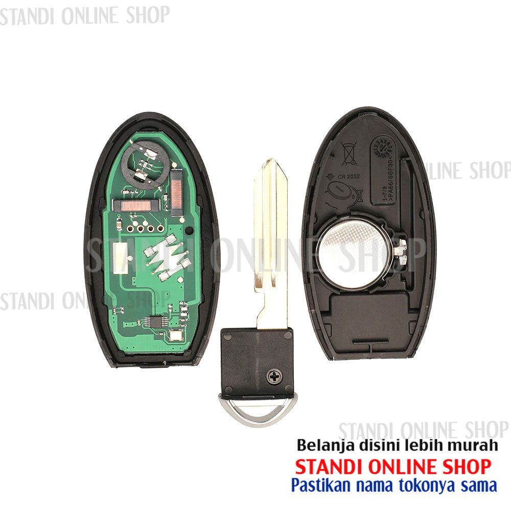 Remote Set Komplit Kunci Smartkey Nissan Juke OEM 433 Mhz