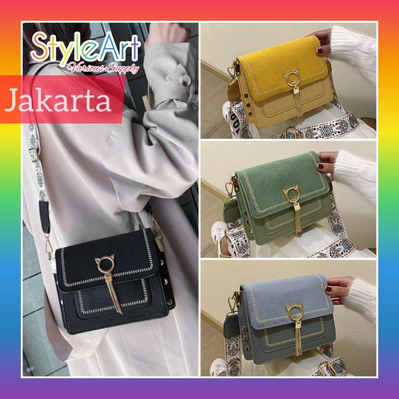 StyleArt SE7174 Tas Selempang Wanita 100% Original Fashion Import SlingBag Mini Simple Santai Cantik