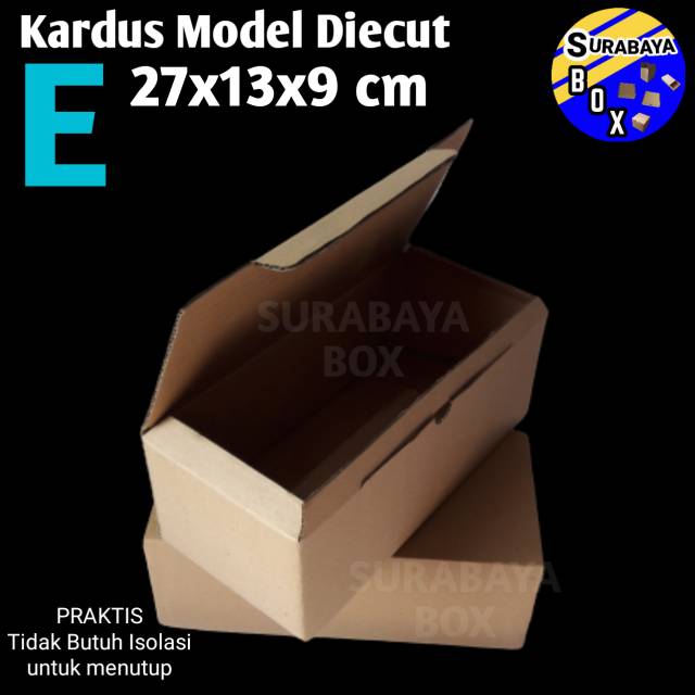 

KARDUS E COKLAT 27x13x9cm BOX DUS KARTON BOX DOS KOTAK SEPATU PACKING