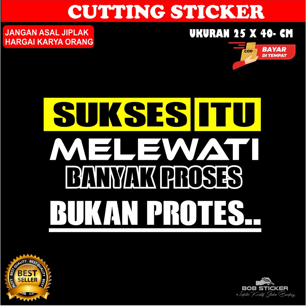 cutting stiker sticker kaca mobil / stiker tulisan / stiker lucu / stiker murah