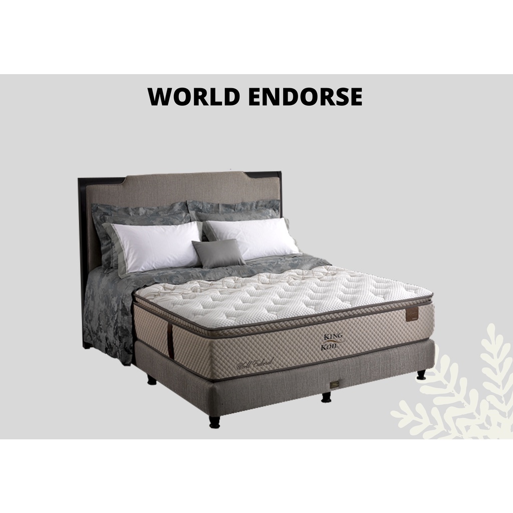 FULL SET KING KOIL SPRINGBED WORLD ENDORSED (180X200)