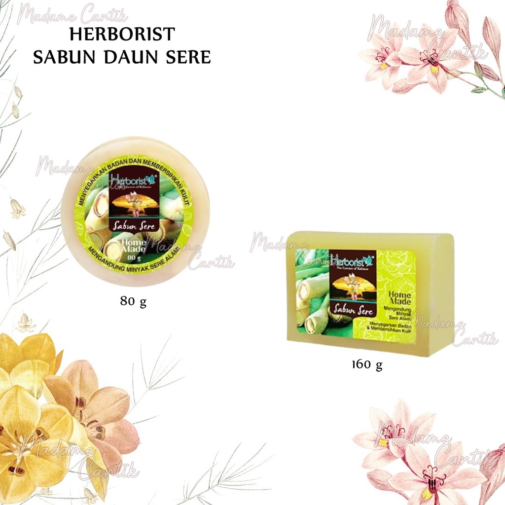 ✿ MADAME ✿ HERBORIST SABUN DAUN SERE 80G 160G ORIGINAL BPOM BY HERBORIST