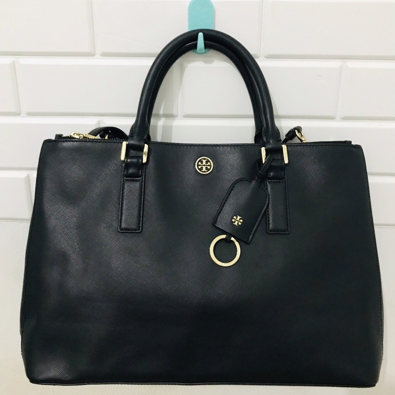 Tory burch/tory burch preloved/ Tory burch original/Tory burch robinson double zip large tote