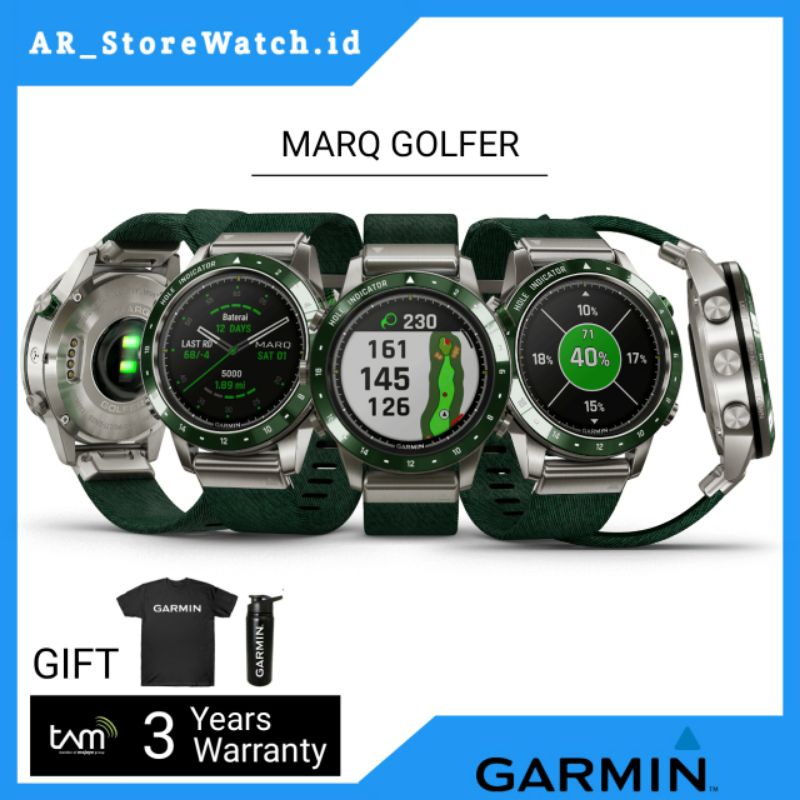 Garmin Marq Golfer Sports Jam Tangan Smartwatch Original Tam & Garansi Resmi Tam