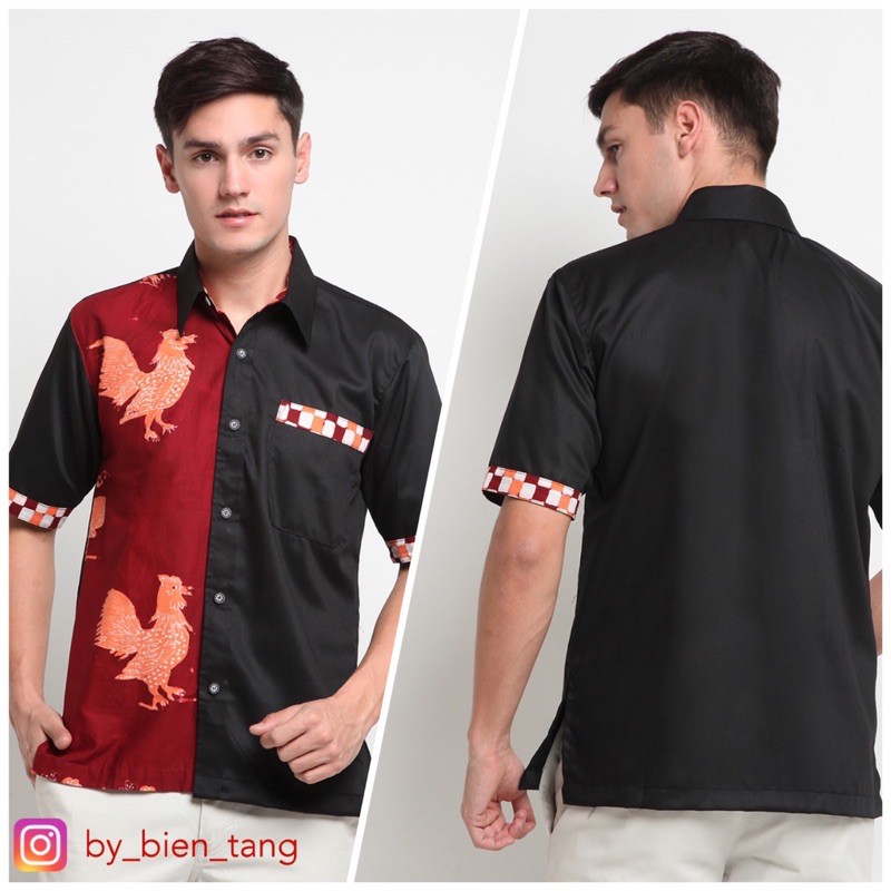 Batik Pria Motif Ayam Unik