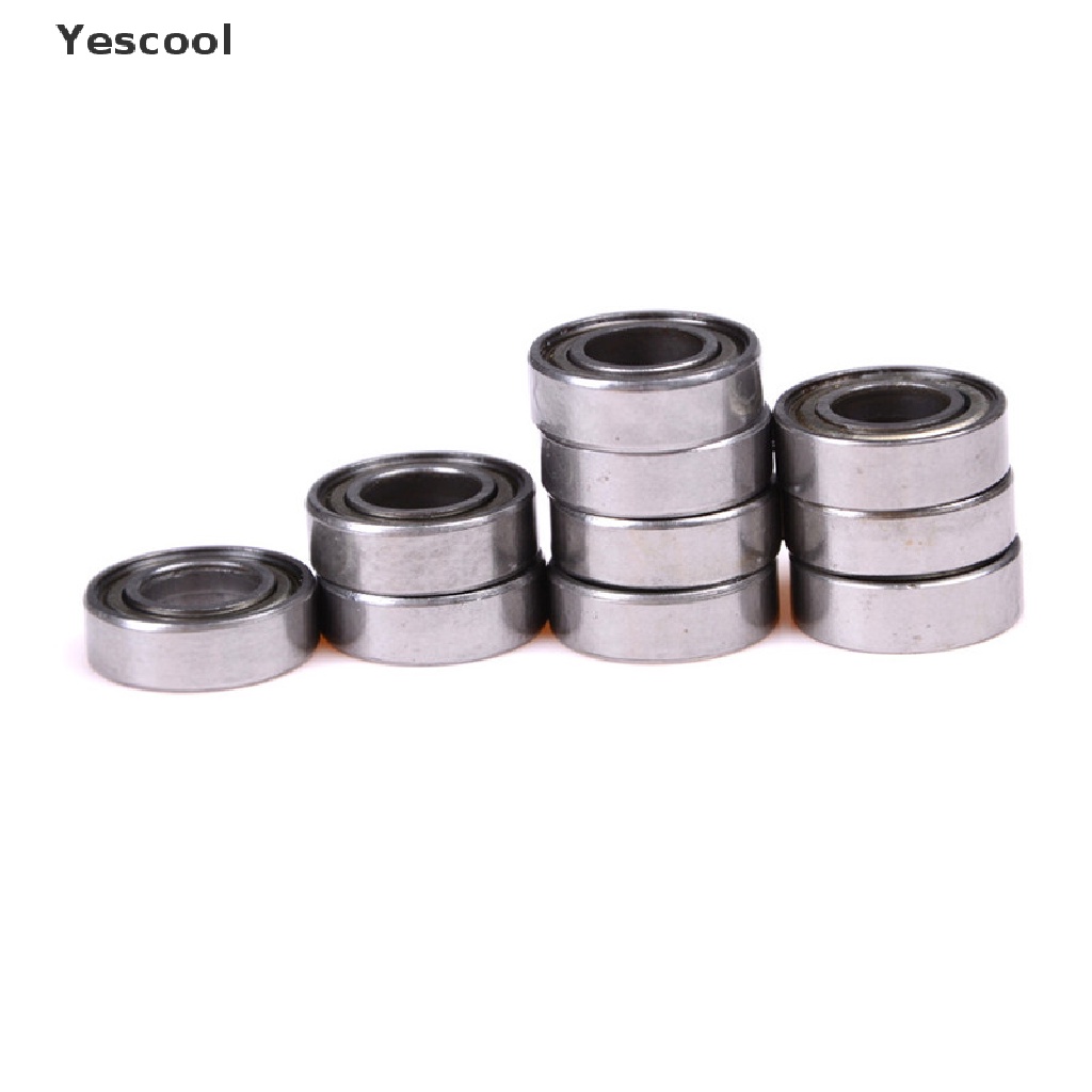 Yescool 10PCS 688ZZ Bola Bearing Miniatur Bahan Metal Ukuran 8x16 X 5mm