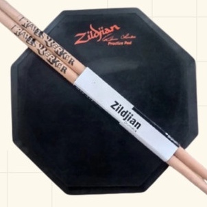 Drum Pad Zildjian 6 Inch dan 10 Inch Free Stick Drum Zildjian 1 Set